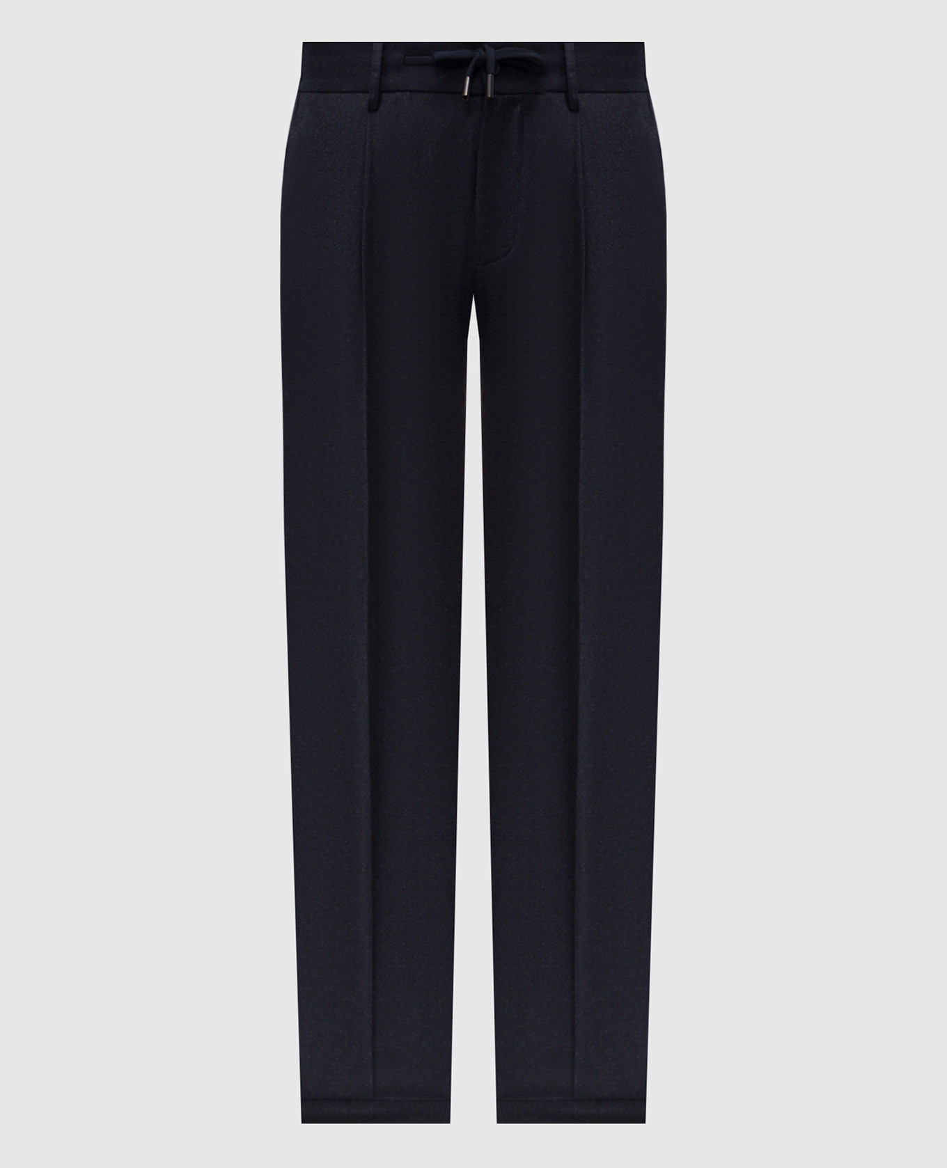 Blue wool and cashmere pants CAPOBIANCO