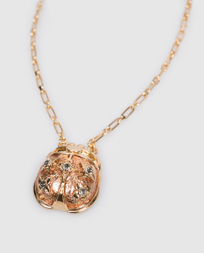 La DoubleJ Золотистая цепочка Lady Scarab NEC0053MET002SOLID