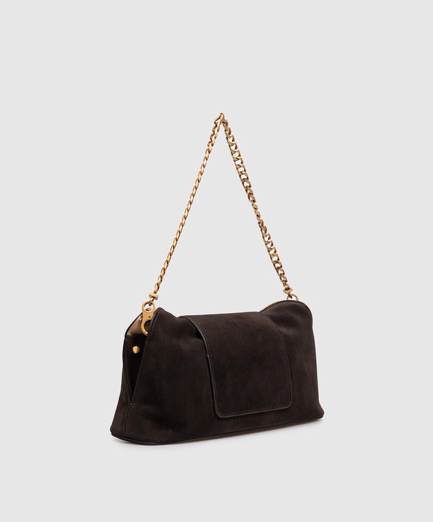 Versace Коричневий замшевий клатч Vivian 10248601A18528 зображення 3