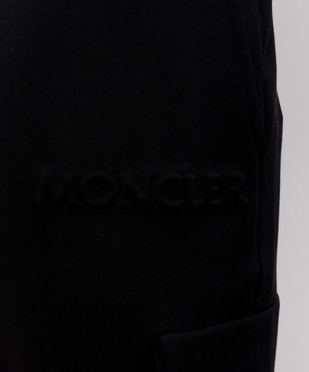 Moncler Чорні штани джогери L20918H0000289AZY зображення 5