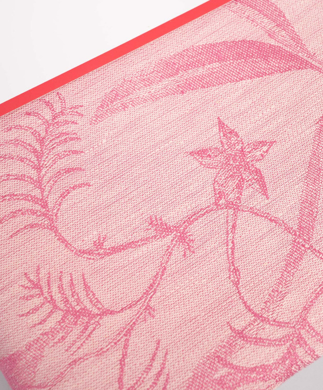 Le Jacquard Fraincais Рожева скатертина À l'orangerie з льону 30544 зображення 2