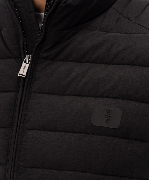 Trussardi Черная стеганная куртка F005M000036NMO800N10 изображение 5