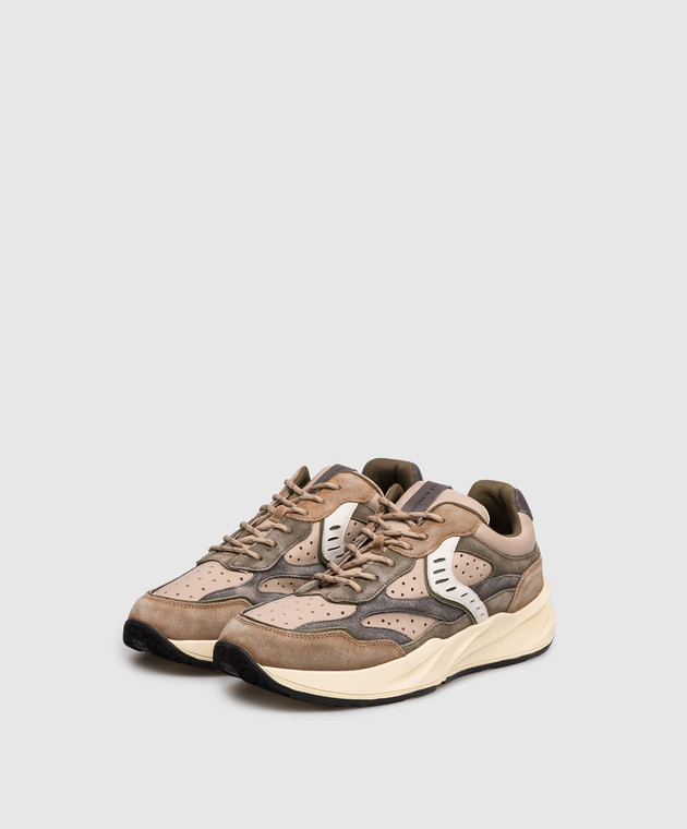 Voile Blanche Бежевые кожаные кроссовки Club 22 0012019829011D32 изображение 2