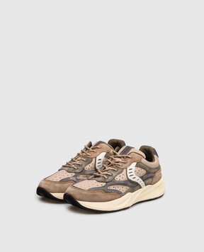 Voile Blanche Бежеві шкіряні кросівки Club 22 0012019829011D32