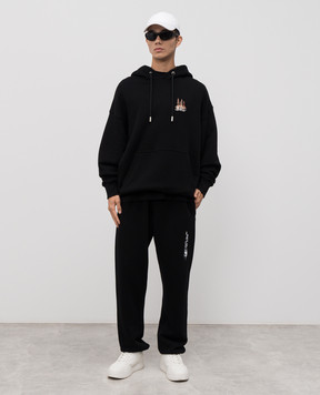 Off-White Чорне худі Building Arrow 44MBB085F5F002