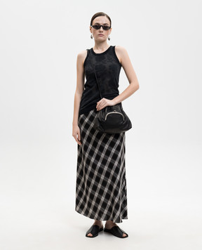 Y`S Yamamoto Чорна майка у візерунок YKK43036