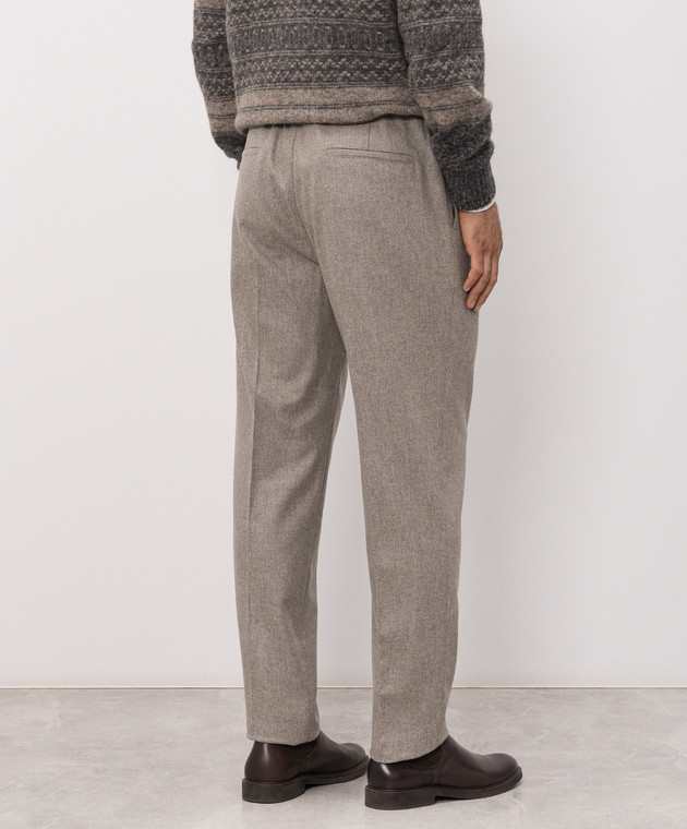Brunello Cucinelli Сірі штани з вовни M038PE1710 зображення 4