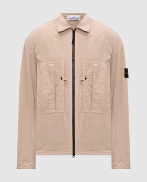 Stone Island Бежевая рубашка на молнии L1S151200005S0298