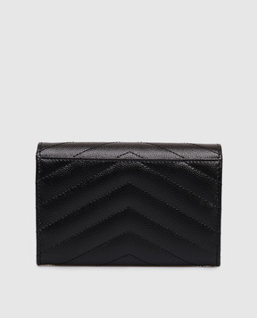 Saint Laurent Чорне шкіряне портмоне CASSANDRE 414404BOW01