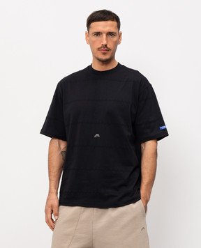 A Cold Wall Чорна футболка з принтом монограми ACWMTS253A