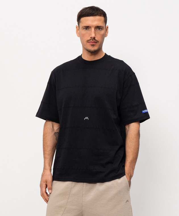 A Cold Wall Чорна футболка з принтом монограми ACWMTS253A зображення 3