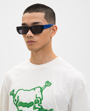 Palm Angels Черные очки с контрастным логотипом PA1030450753