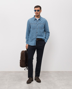 Trussardi Темно-сині штани з нашивкою логотипа P021M000101NMP307T46