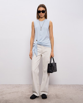 JW Anderson Голубой топ в полоску JO0284PG1943