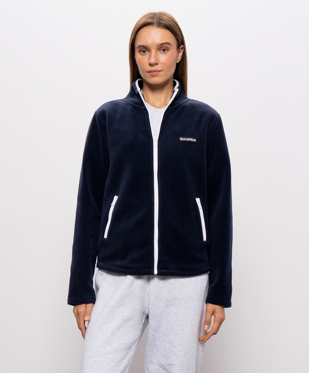 Sporty & Rich Синяя спортивная куртка Ezia ST09085300BL107 изображение 3
