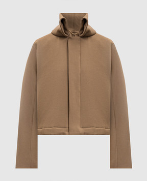 Victoria Beckham Коричневий бомбер з вовни 1425WJK006837A