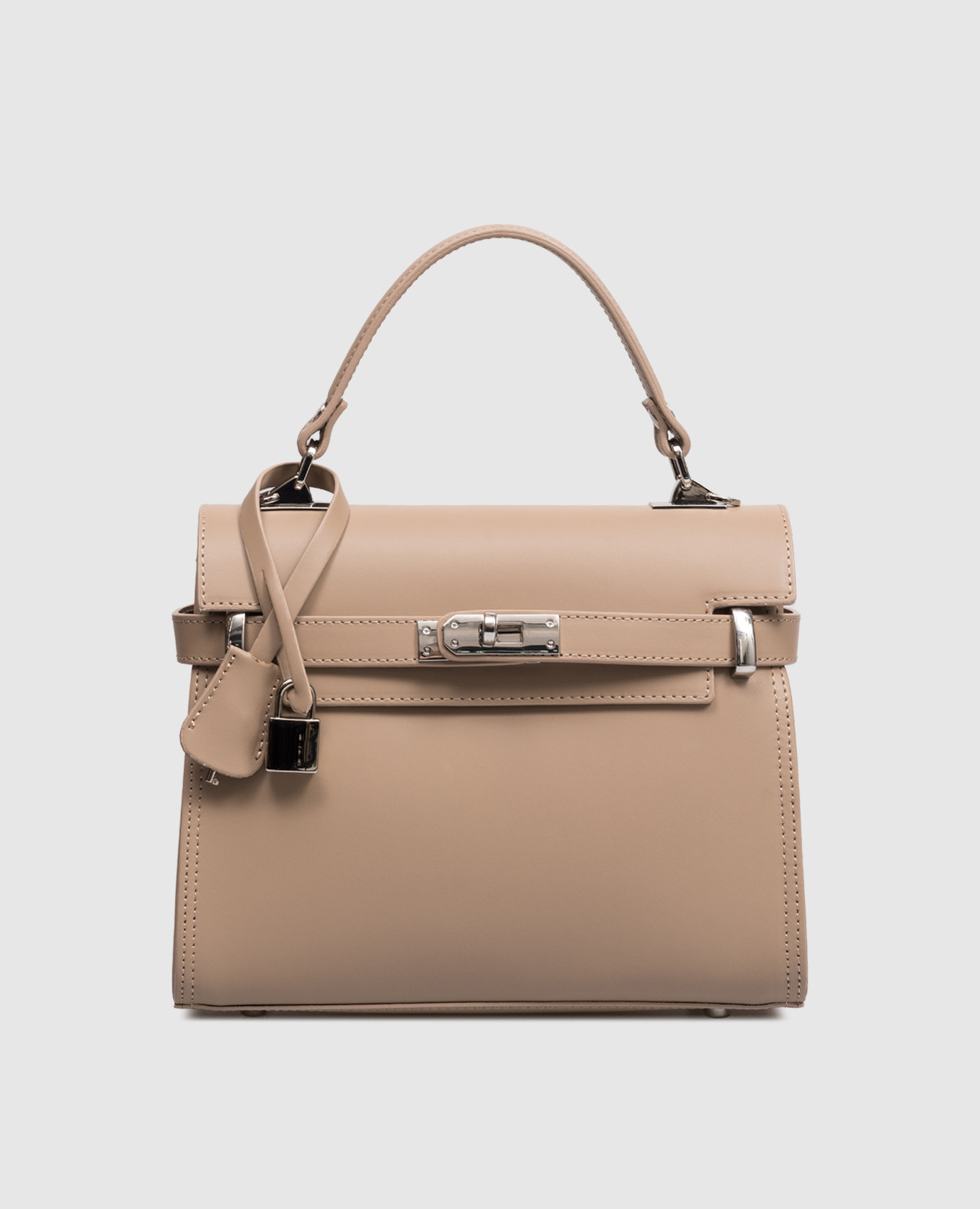 Коричневая кожаная сумка-сетчел Ruga