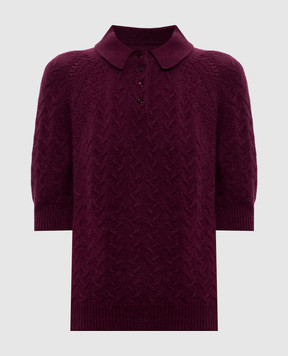 Ermanno Scervino Бордове поло з кашеміру D495L324KFX