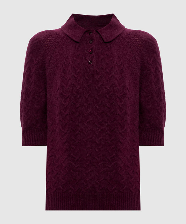 Ermanno Scervino Бордовое поло из кашемира D495L324KFX