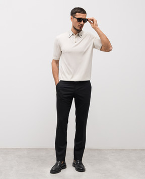 Dolce&Gabbana Черные брюки из шерсти GY10MTFUBEC