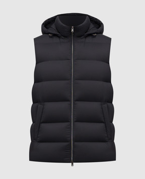 Herno Синий пуховый жилет PI001186U12456Z