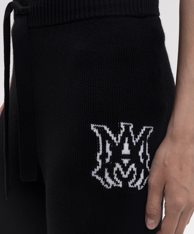 AMIRI Черные брюки из шерсти AWKNSP1013 изображение 5