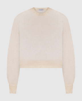 Brunello Cucinelli Бежевый свитер с шерстью с цепочкой мониль M2I776830