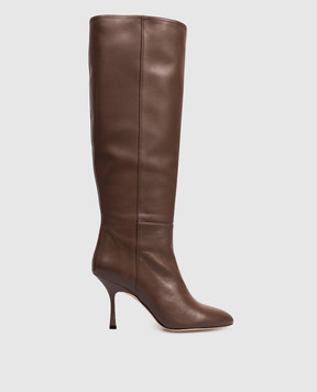 Stuart Weitzman Коричневые кожаные сапоги MADISON SO505