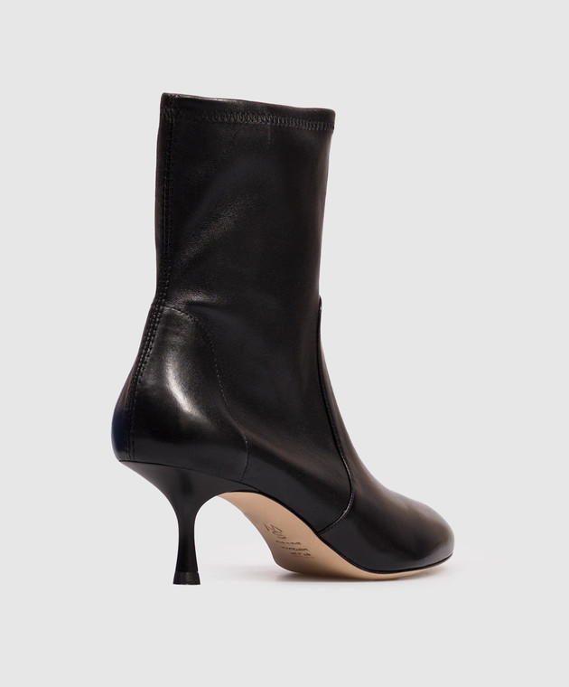Stuart Weitzman Черные кожаные ботильоны MADISON SO508 изображение 3