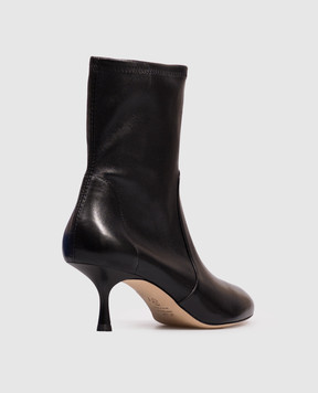 Stuart Weitzman Черные кожаные ботильоны MADISON SO508