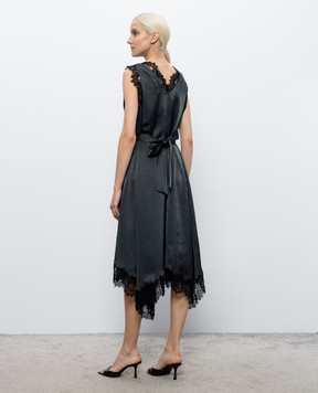3.1 Phillip Lim Черное платье с кружевом S26191100SKY