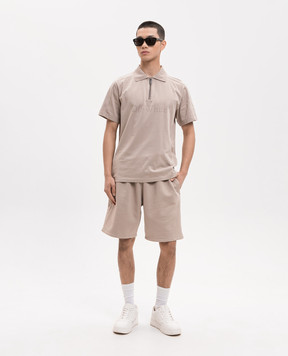 Off-White Бежеве поло з принтом логотипа 44MAD00YS26J001