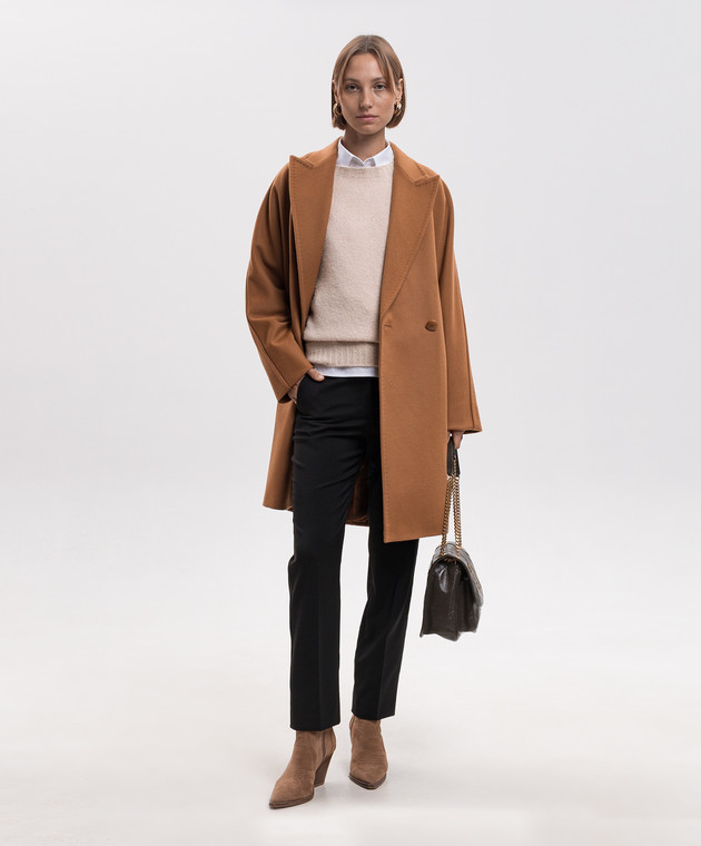 Max Mara Weekend Бежевый свитер GHIACCI с шерстью альпаки WKDGHIACCI изображение 2