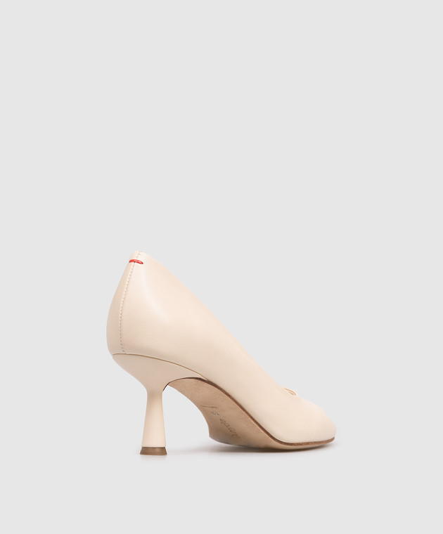 Aeyde Бежеві шкіряні туфлі Giotta PUBESR65CI158SS25100007 зображення 3