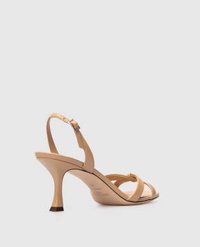 Jimmy Choo Бежеві шкіряні босоніжки ELSY ELSY70NAP