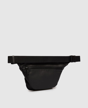 Moncler Черная кожаная поясная сумка Durance L109A5M00005M8313
