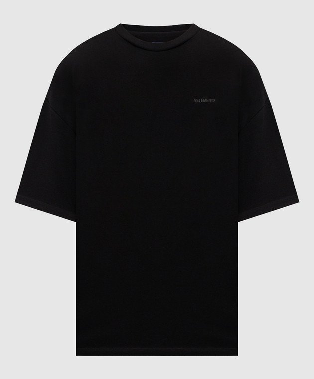 Vetements Черная футболка с принтом логотипа MH27TR143B