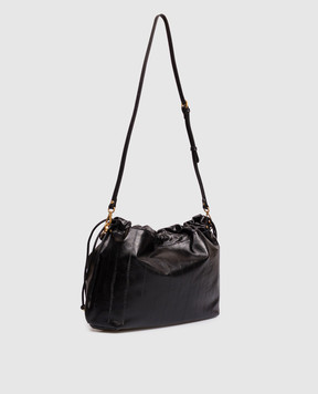 Gianni Chiarini Черная кожаная глянцевая сумка Morgana BS12260EEL