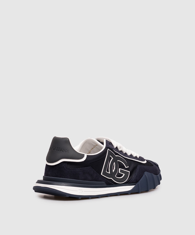 Dolce&Gabbana Синие комбинированные кроссовки Dg Athletic CS2384A0864 изображение 3