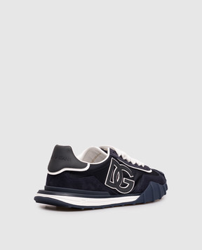 Dolce&Gabbana Сині комбіновані кросівки Dg Athletic CS2384A0864