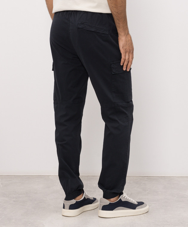 Stone Island Синие джоггеры с логотип патч L2S153100031S0A10 изображение 4