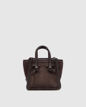 Gianni Chiarini Коричневый замшевый брелок в виде сумки BSMMARCEL08CM