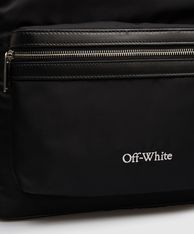Off-White Чорний рюкзак Core з логотипом OMNB109C99FAB001 зображення 4