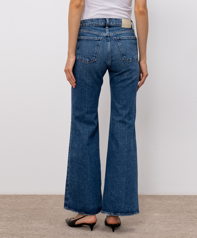CITIZENS OF HUMANITY Синие джинсы клеш Kimberly 2245B1854 изображение 4