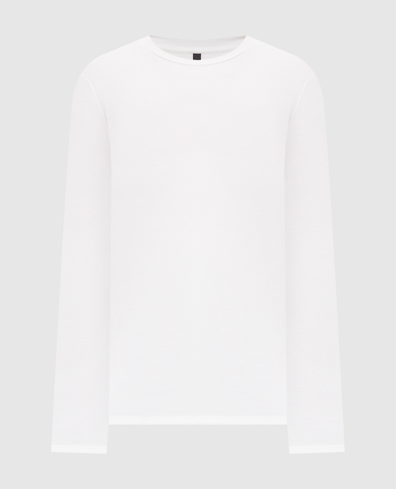 Белый лонгслив из хлопка