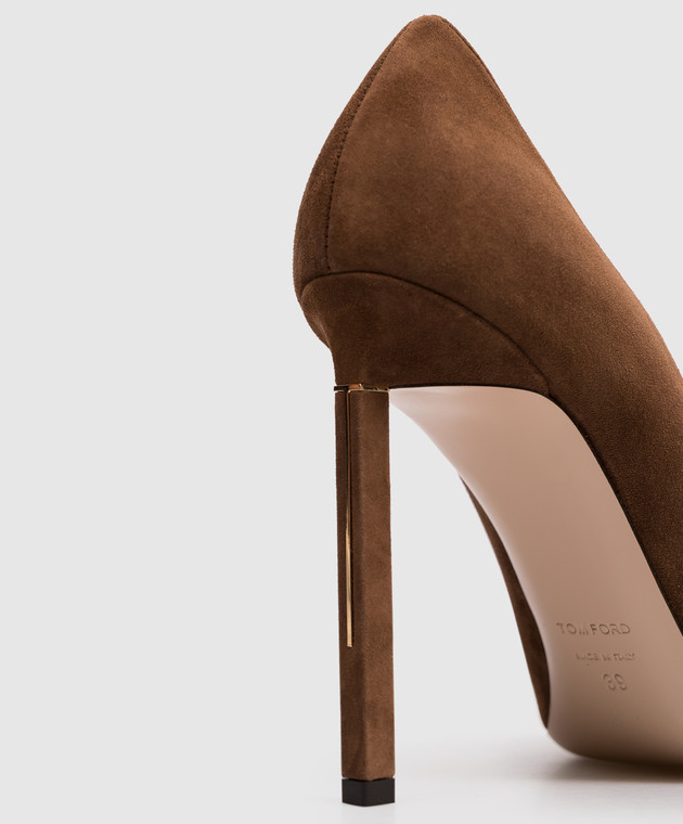 Tom Ford Коричневые замшевые туфли W3802LGO038P изображение 5