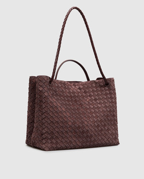Bottega Veneta Бордова замшева сумка Andiamo 766019V5ZZ1