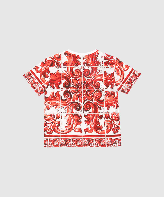 Dolce&Gabbana Дитяча футболка в брендовий принт L4JTHVII7KX814 зображення 2