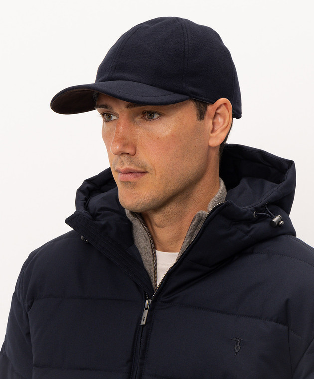 Doriani Cashmere Синя кепка з вовни 191T125T125 зображення 2