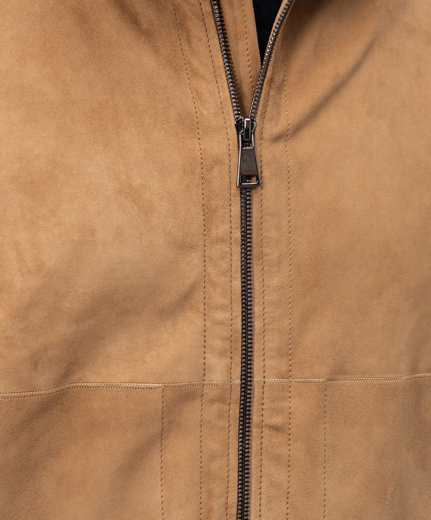 Cashmere&Whiskey Коричневая замшевая куртка 23254100332 изображение 5